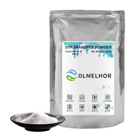 DTF Powder White 1KG/35.3 oz Digital Transfer Hot Melt Adhesive, DTF PreTreat Transfer Powder for Black or Dark Colored Garments Heat Transfer Film Printing, DTF Powder for All DTF DTG Printer