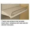 Chrome Gondola Shelf Wire Fence Fits Lozier & Madix Gondola