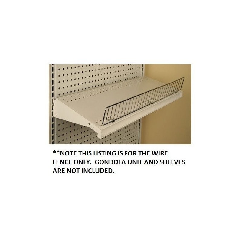 Chrome Gondola Shelf Wire Fence Fits Lozier & Madix Gondola
