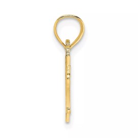 Million Charms 10k Yellow Gold #1 GRANDMA Necklace Charm Pendant