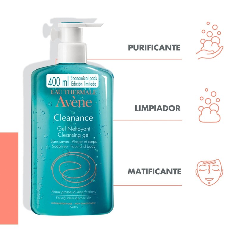Avene Cleansing Gel Cleaner 400 ml