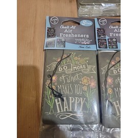 chalk art 3 packs of Chalk Art Air Fresheners New Car smell 3 per pack 9 total