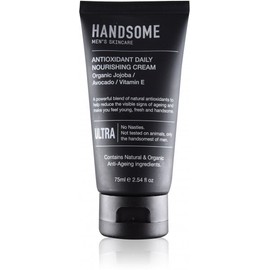 Handsome Mens Skincare Organic Antioxidant Daily Nourishing Cream Jojoba/Avocado/Vitamin E 75ml