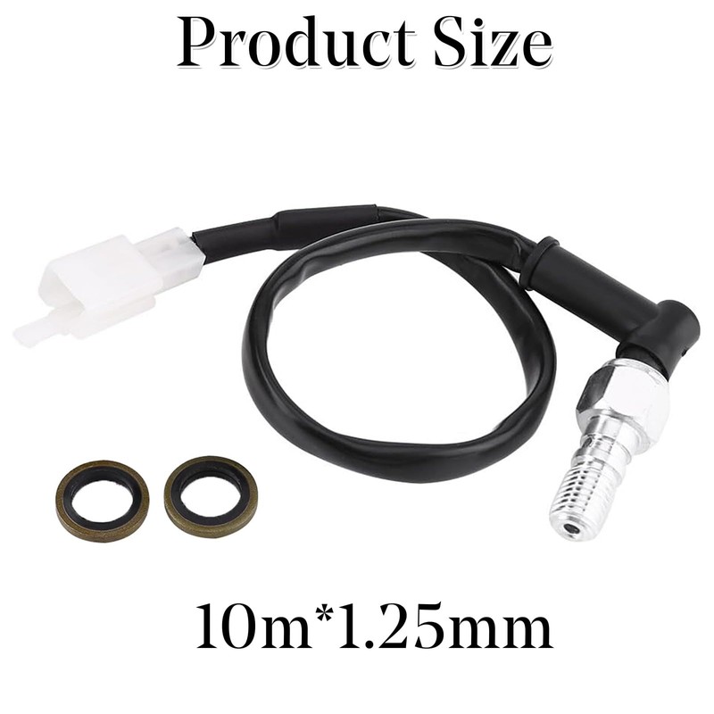 Universal Motorcycle Hydraulic Brake Light Switch Banjo Bolt - Hollow