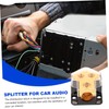 TEHAUX Car Audio Ground Distribution Block Power Splitter in Out