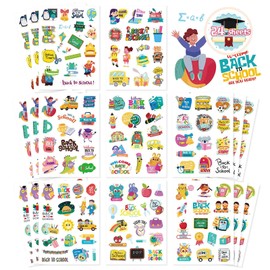 Welcome Back-to-School Stickers, 369PCS First Day of School Stickers for Back to School Party Favors Decorations Back to School Gifts, Teacher Reward Stickers