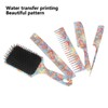 5pcs Paddle Hair Brush Set Easy Detangling Brush Tail Comb
