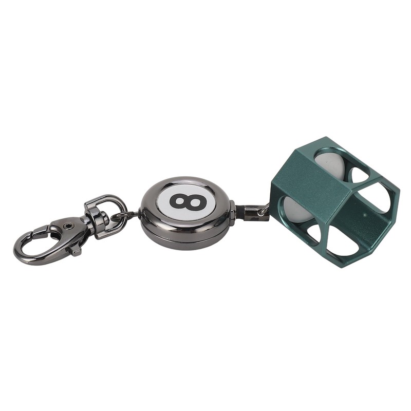 Retractable Billiards Pool Cue Chalk Holder Retractable Drawing Belt Clip