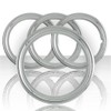 Set of Four 13' Chrome ABS 1 1/2' Deep Wheel
