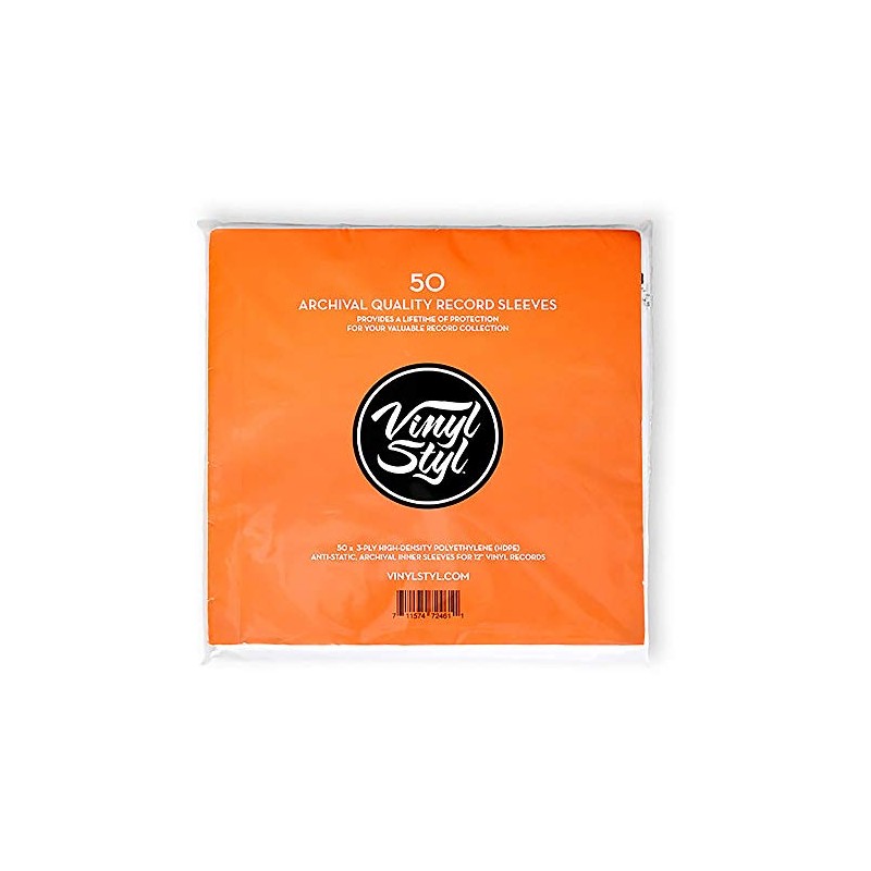 Vinyl STYL® VS-P-011 12 Inch Archival Inner Record Sleeves -