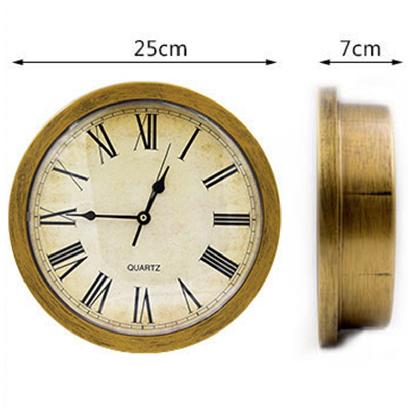 Wall Clock with Hidden Safe Vintage Large Storage Space Round