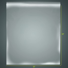 SNL Quality Zipper Lock Extra Large Jumbo '2 Gallon' Reclosable Clear Disposable Plastic Bags, Strong | 13" X 15" - 2 MIL - 100 Bags