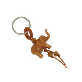 Jeannieparnell 1067 Resin Lucky Elephant Charm Keyring Hanging Protection & Good Luck
