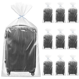 Extra Large Clear Plastic Storage Bags, 10 pcs 90 * 126CM Flat Large Plastic Bags for Luggage, Suitcase, Furniture, Quilts, Plush Toys, Office Chairs