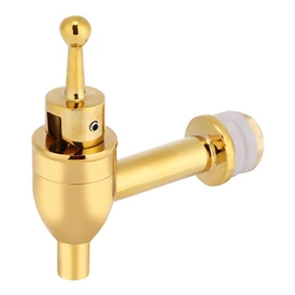 Fdit Llave Dispensadora de Cobre para Líquidos, Dispensador de Agua de Reemplazo para Barril de Vino, Cerveza, Dispensador de Bebidas, Repuesto Spigot, Golden (1.2cm), 1