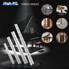 12PCS 6Inch Black Continuous & Piano Hinges, 1.2'' Open Width