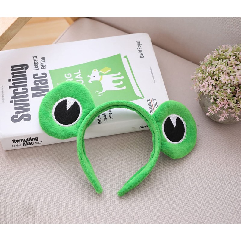 Edostree QWFD-01 Frog Fluffy Headband, Hair Band, Hair Ornament, Costume