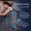 Topcee Weighted Blanket (17lbs 60"x80" Queen Size) Cooling Breathable Heavy