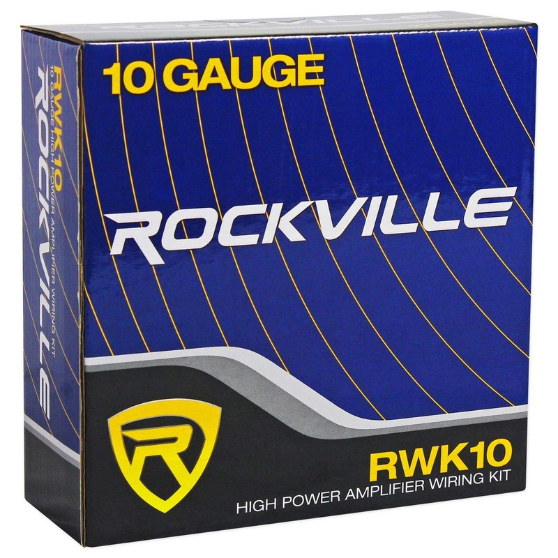 Rockville RWK10 10 Gauge Amp Installation Kit ANL Fuse Holder