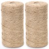 VGOODALL 2Pack 2mm Natural Jute Twines, 656 Feet Long Brown
