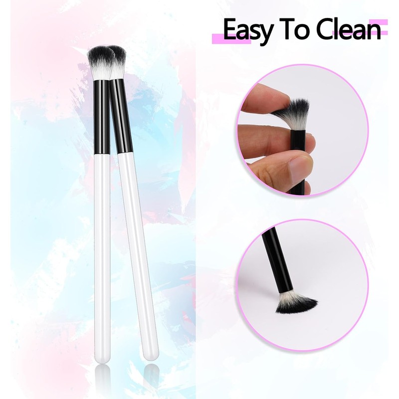 Mozeat Lens Cepillos Para Extensiones De Pestañas Para Limpieza, Cepillo