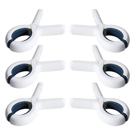 Clothespins Laundry Pinch, Set of 6, Rod Pinch, Laundry Drying Clip, For Rods, Futon Shears, Room Drying, Outdoor Drying, Strong, Anti-Slip, Windproof, No Trace Clip, Bar Shop Drying (Blue)