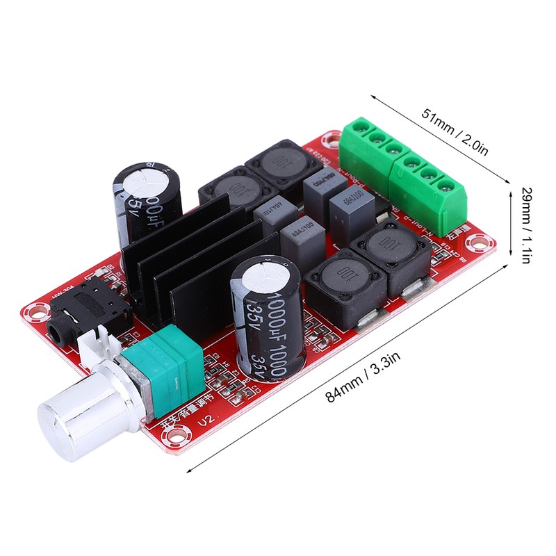 Digital Amplifier Board Audio Accessory High End 2 x 50W