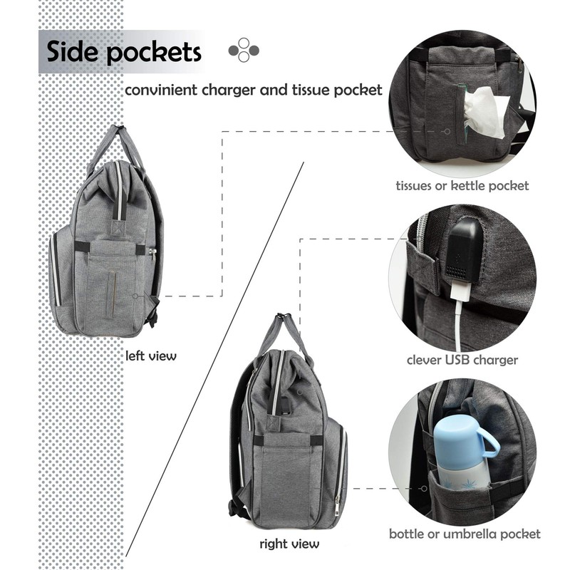 Neveq baby changing backpack, baby bag for travel, changing bag,