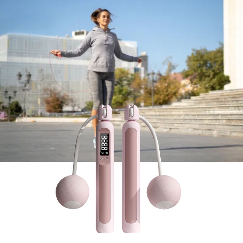 Jump Rope with Counter Rechargeable Cordless Weighted Smart Skipping Rope