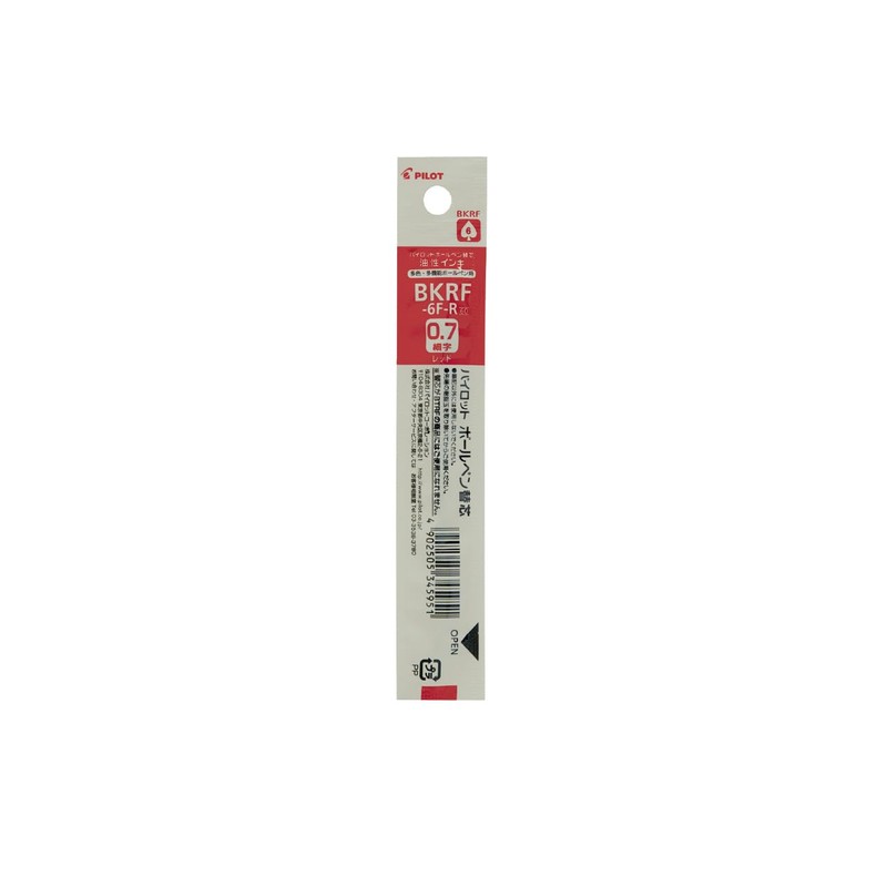 Pilot BKRF-60F-10R Ballpoint Pen Refill, BKRF, Multi-Color, Multi-functional, 0.7 Red,