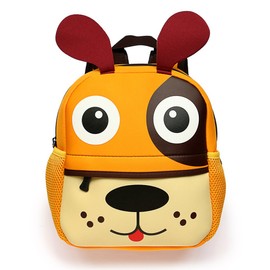Hipiwe Little Kid Toddler Backpack Baby Boys Girls Kindergarten Pre School Bags Cute Neoprene Cartoon Backpacks for Baby Boy Girl(Puppy)