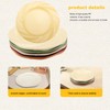 imposyu Pack of 8 Pasta Plates, Dessert Plates, 8 Colours,