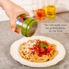 CRYSTALIA Cheese Grater with Glass Storage Container, Stainless Steel Food