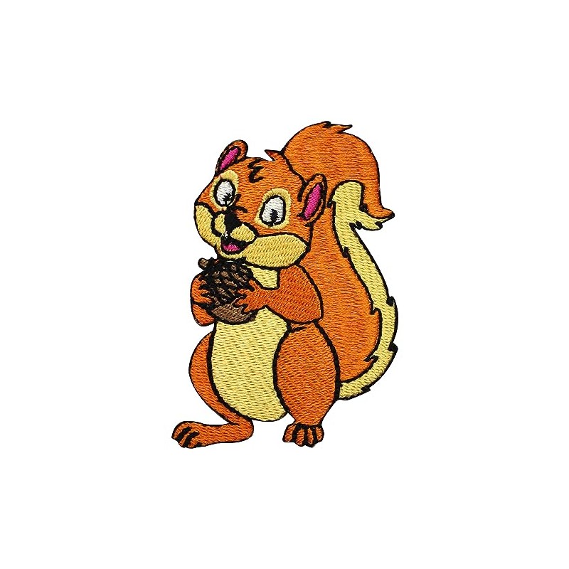 Squirrel Patch Kids rhymes patch, Embroidered Iron on Sew on