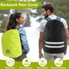 MOSTFUN 2 Pack Waterproof and Reflective Backpack Cover, High Visibility