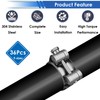 smseace 36Pcs 17-47mm T-bolt Hose Clamps 304 Stainless Steel 9-sizes
