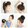 100% cabello humano desordenado moño rizado con cordón para el
