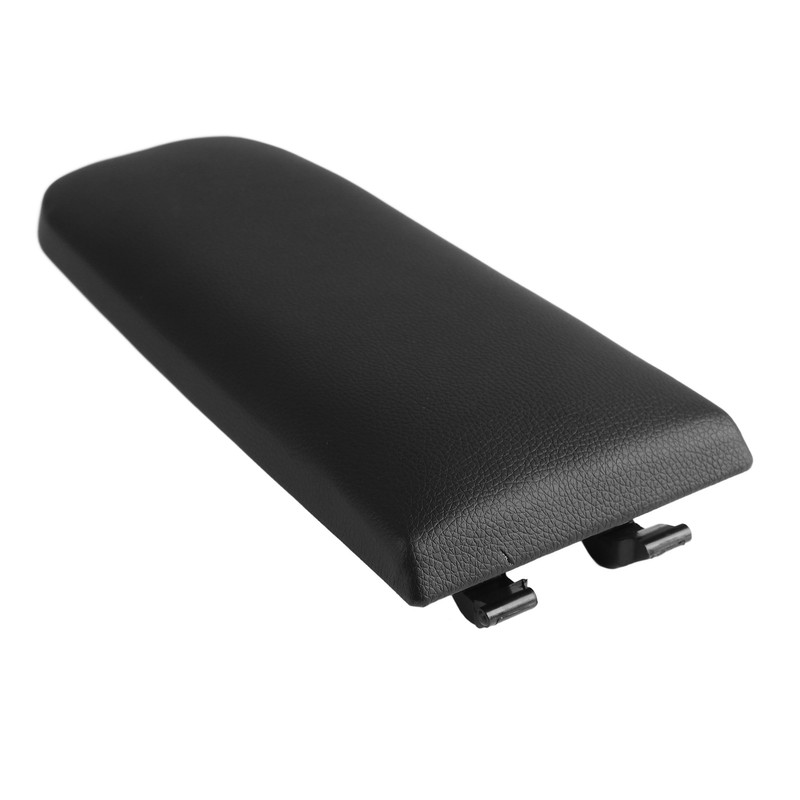 Center Console Armrest Cover PU Leather Black Armrest Protector Lid