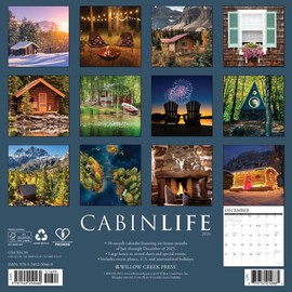 CabinLife 2026 12" x 12" Wall Calendar