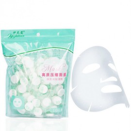 100 mascarillas faciales desechables comprimidas para hacer tú mismo - Mascarillas de tela hidratantes de algodón de alta calidad para todo tipo de...