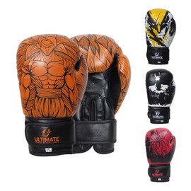 Ultimate Kids Boxing Gloves Youth Sparring & Training Punching Bag Kickboxing Muay Thai Age 6-15 Child Training Gloves (Goku 4oz)