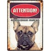 watchboard dog Bouledogue Francais 21 x 14,8 cm (FR)