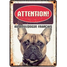 watchboard dog Bouledogue Francais 21 x 14,8 cm (FR)