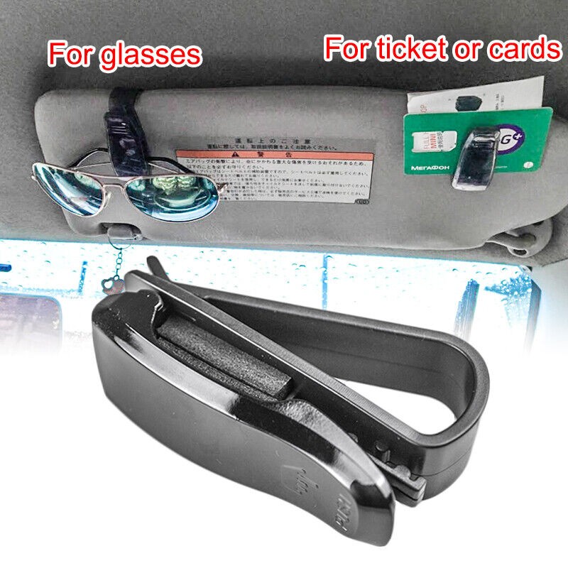 glasses、spectacles，eyeglasses，sunglasses Holder Clips 6Pack Car Glasses Sunglasses Eyeglass Ticket Card