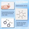 UNICRAFTALE 75 Pairs of Ball Stud Earrings 304 Stainless Steel