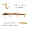 AddGrace Closet Rod Bracket Heavy Duty Shelf Brackets 12 Inch