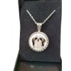 PJ4U Shih Tzu Dog Pet Family Silver Colour Necklace With