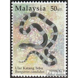 Prophila Collection Malaysia 1084C (Complete Edition) Mint NH ** MNH 2002 Snakes (Stamps for Collectors) Amphibians / Reptiles / Saurs