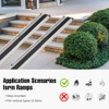 2pcs Telescopic Wheelchair Ramps Portable Threshold Ramp for Home