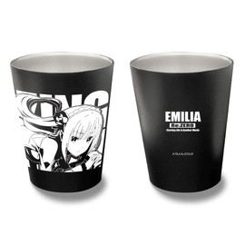 Two-Dimensional Cospa Re:Zero - Starting Life in Another World Emilia Thermo Tumbler, Black, Approx. H 4.1 x Φ3.3 inches (10.5 x 8.5 cm), Stainless Steel